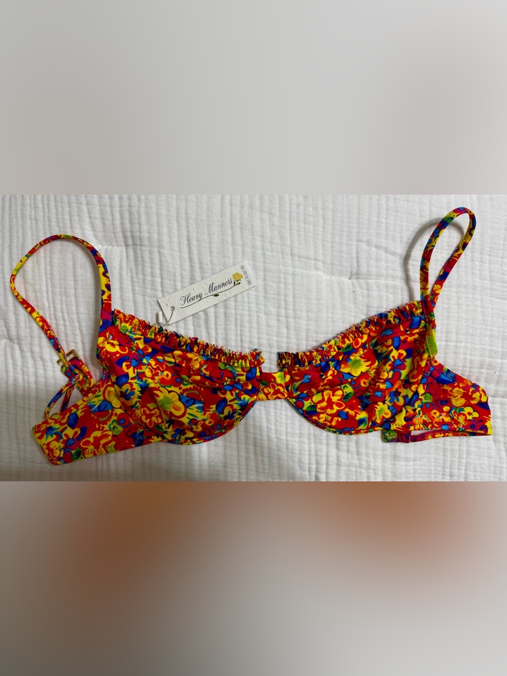 Heavy Manners Bikini Top Floral Print - XS - NWT